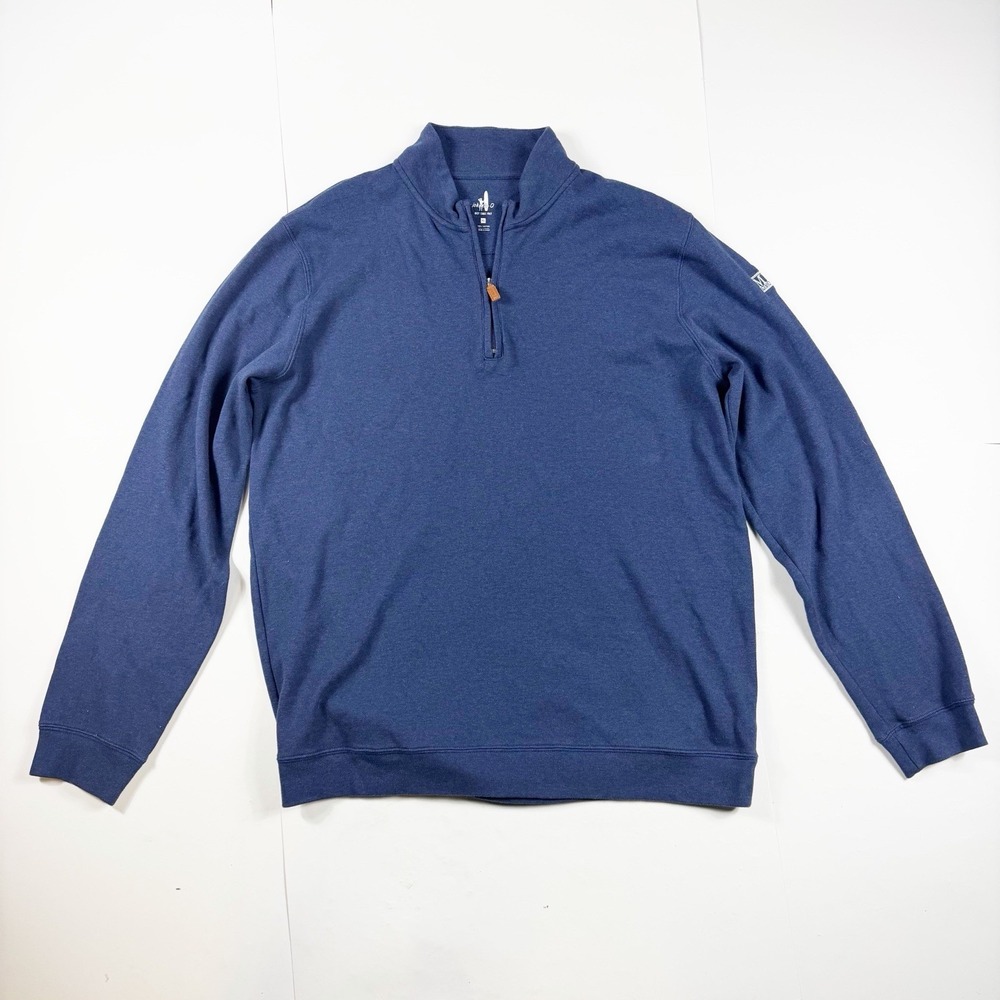 Johnnie O Men's Blue 1/4 Zip Long Sleeve Shirt XL